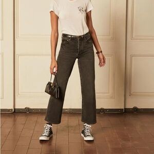 Boyish The Mikey organic cotton black wide leg jeans 31/12